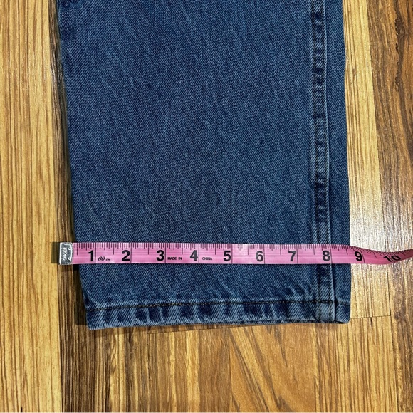 RUSTLER Blue Denim Straight Leg 4 Pocket Mens Jeans Size 36 X 29 #130273 - Picture 5 of 8